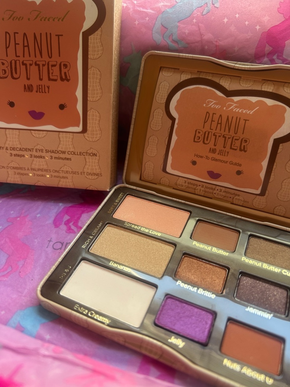 Too Faced Peanut Butter and Jelly eyeshadow palette NIB/NWT
